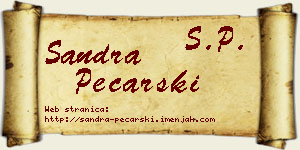 Sandra Pecarski vizit kartica